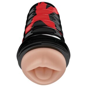 PDX Elite Air Tight Oral Stroker - Light/Black | Male Masturbators & Strokers