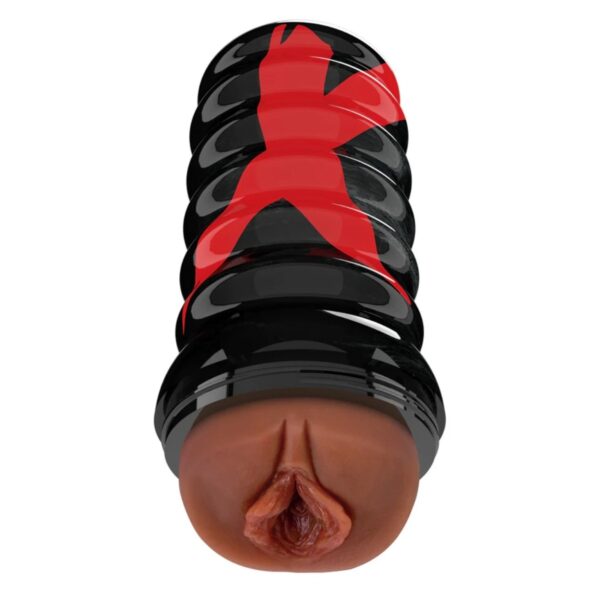 PDX Elite Air Tight Pussy Stroker - Brown/Black | Male Masturbators & Strokers