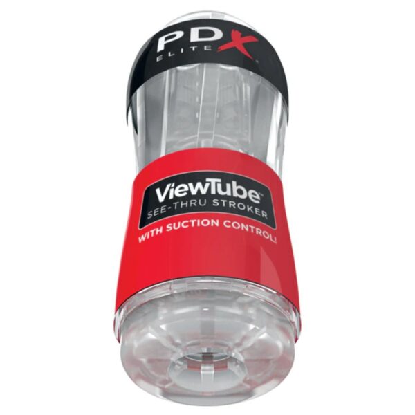 PDX Elite ViewTube See-Thru Stroker - Clear | Male Masturbators & Strokers