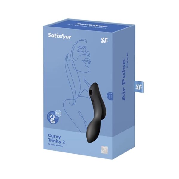 Satisfyer Curvy Trinity 2 Vibrator Black - Image 2