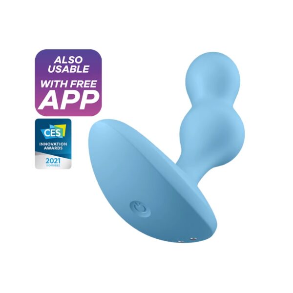 Satisfyer Deep Diver Connect App Vibrating Plug Blue | Anal Sex Toys