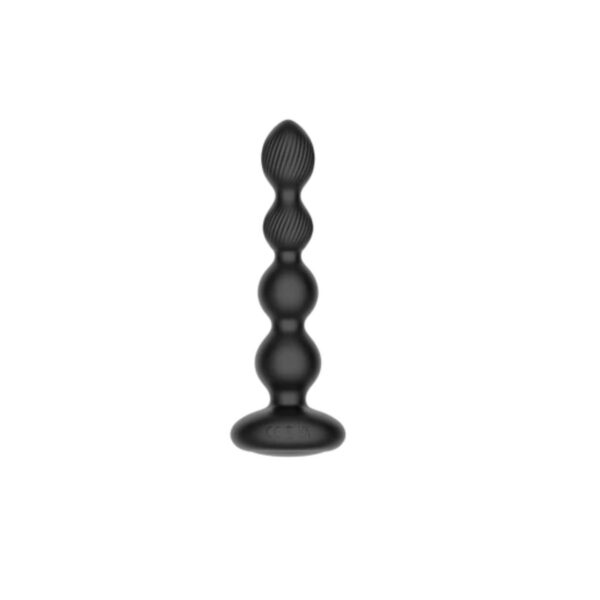 TORNADO Rotating Beaded Anal Probe - Black | Anal Sex Toys