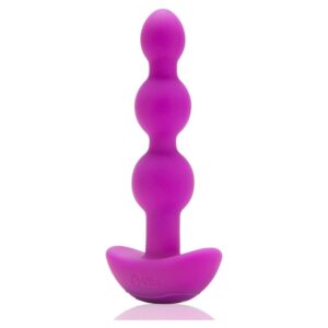 b-Vibe Triplet Anal Beads Fuchsia/Silver | Anal Sex Toys