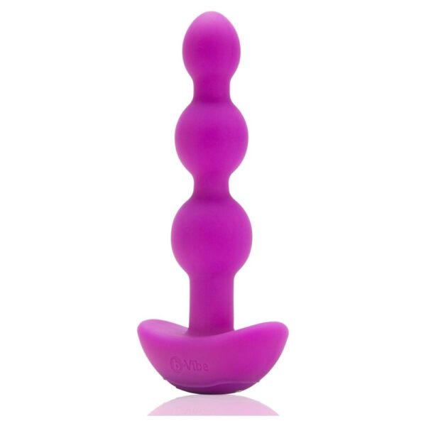 b-Vibe Triplet Anal Beads Fuchsia/Silver | Anal Sex Toys