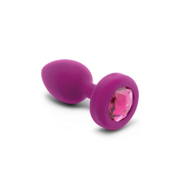 b-Vibe Vibrating Jewel Plug S/M Fuschia | Anal Sex Toys