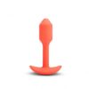 b-Vibe Vibrating Snug Plug 1 Orange | Anal Sex Toys